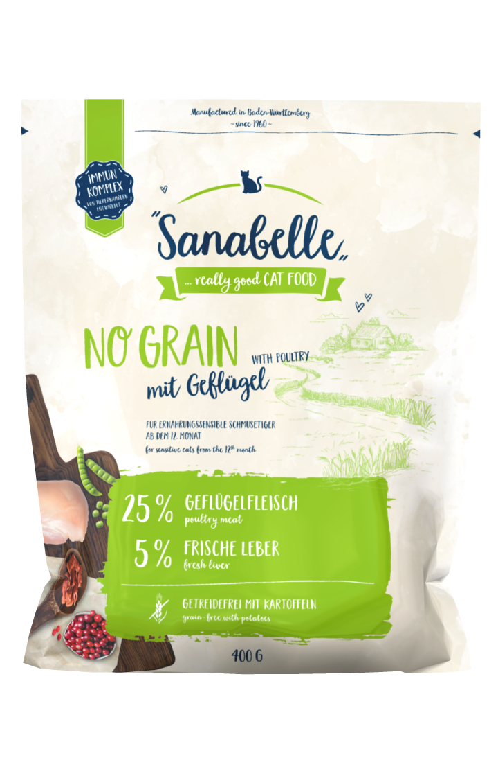 Sanabelle Katzen-Trockenfutter No Grain mit Geflügel Sanabelle Katzen-Trockenfutter No Grain mit Geflügel